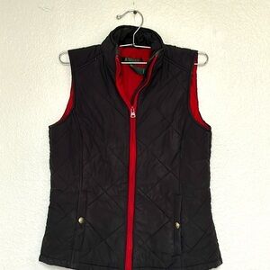 LAUREN Ralph Lauren RN 41331 black vest with red lining size S